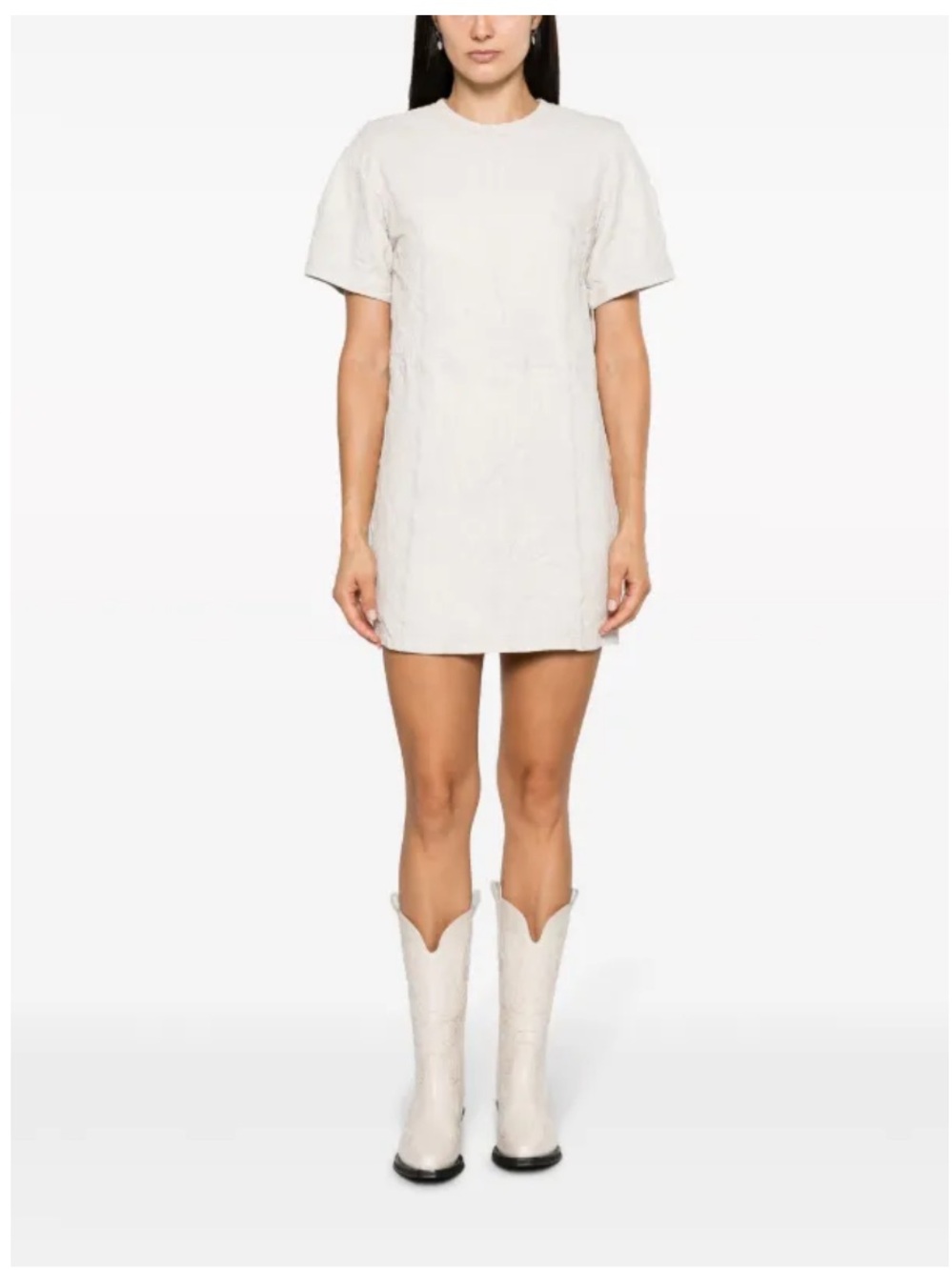 Riddy Crinkled Leather Mini Dress Zadig & Voltaire size L